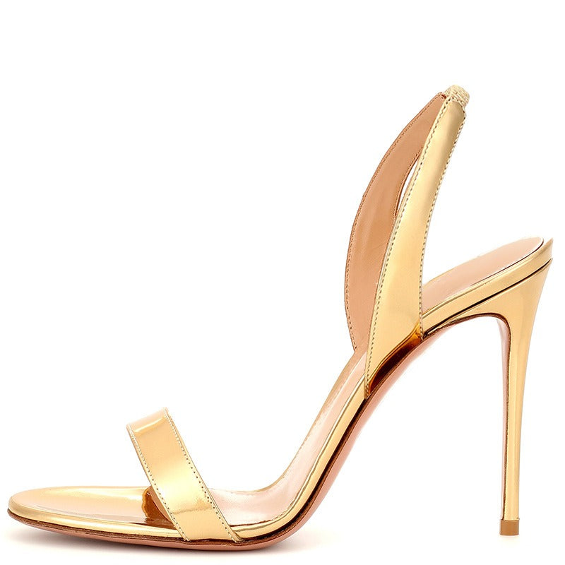 Open Toe Stiletto Heels Sandals