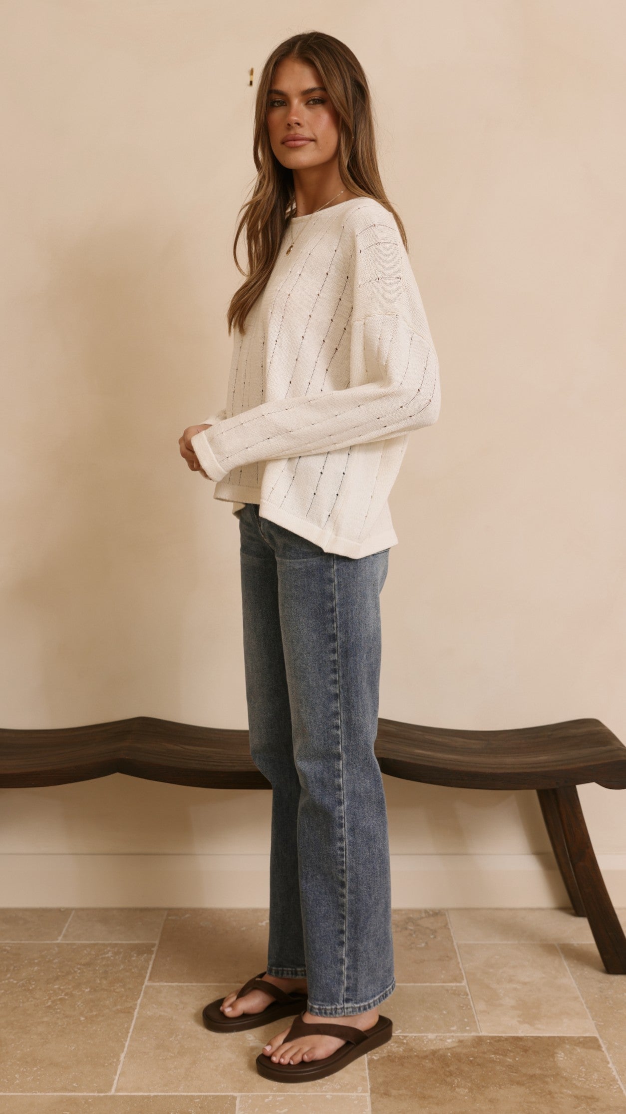 Zana Straight Leg Jeans - Mid Blue