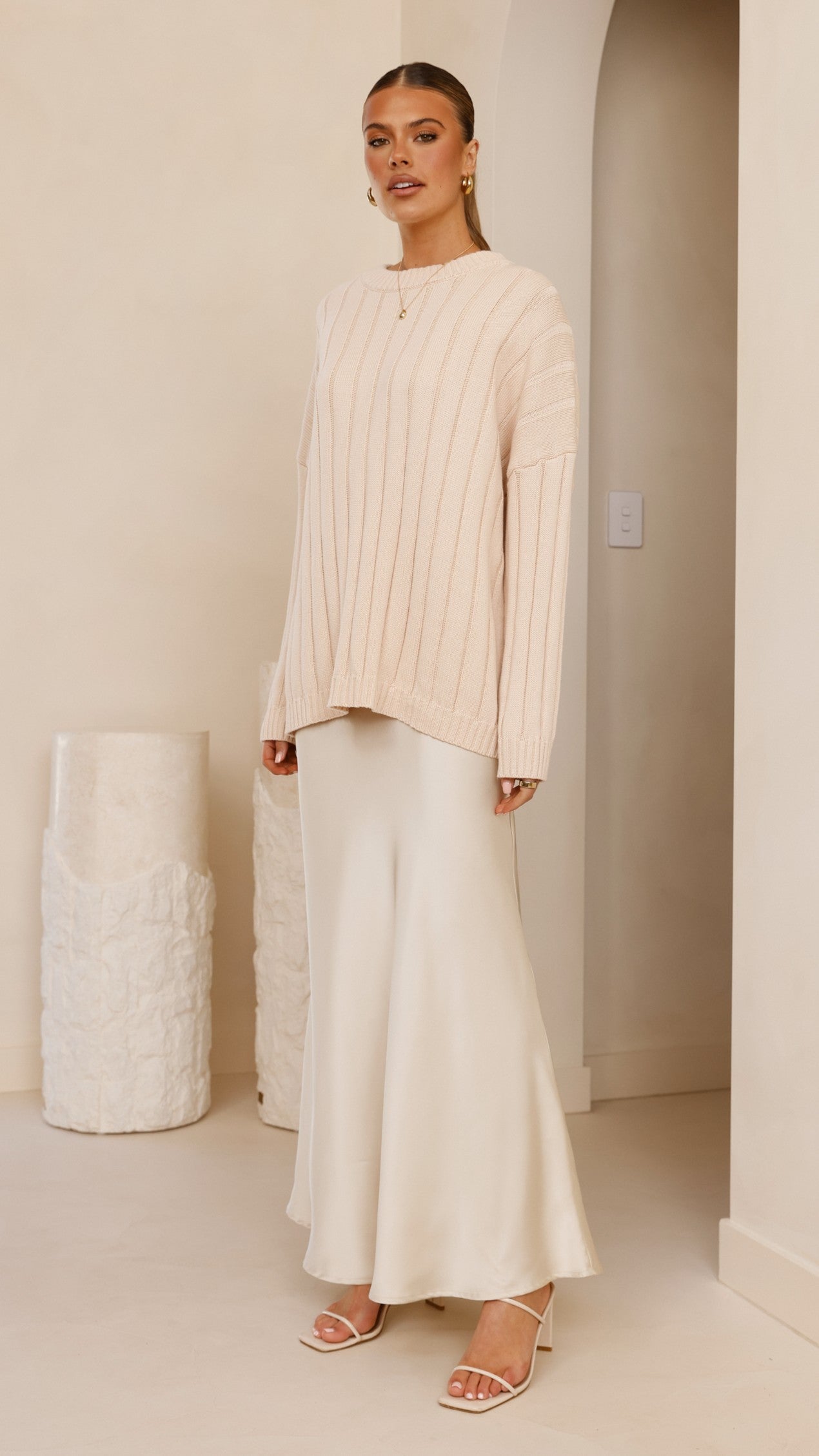 Naiva Oversized Knit - Cream
