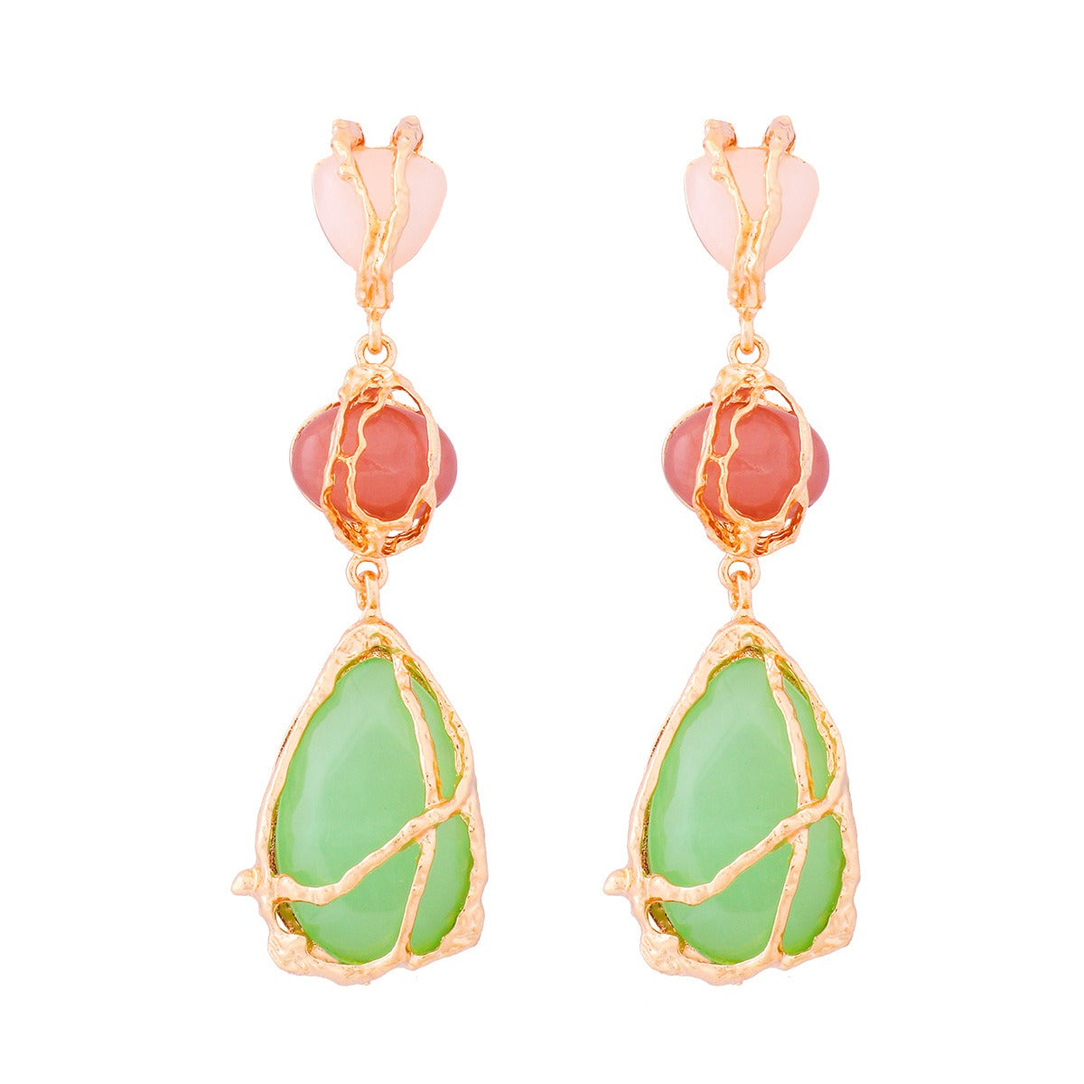 Pre Order: Bohemian Tear Drop Resin Earrings