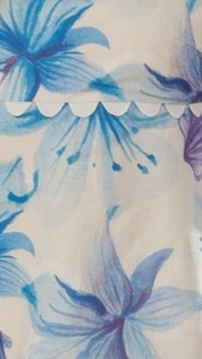 Mia Strapless Top - Ocean Bloom