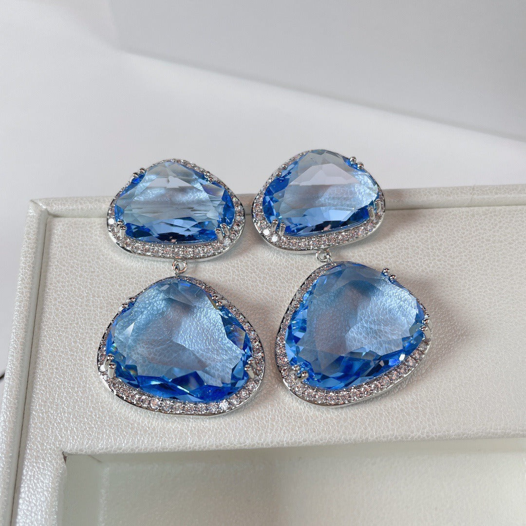 Simple Cubic Zircon Earrings