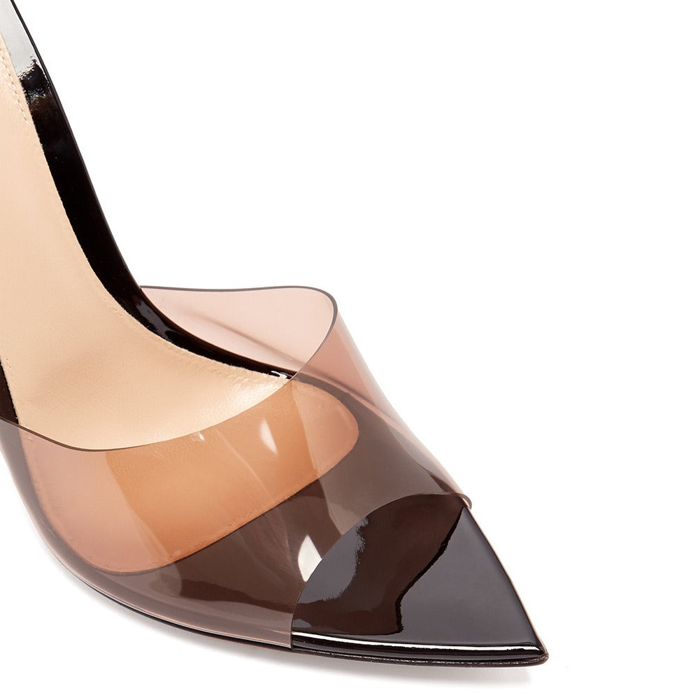 Brown Pointed Fish Beak Sandals