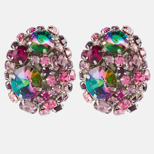 Round Crystal Ear Clip
