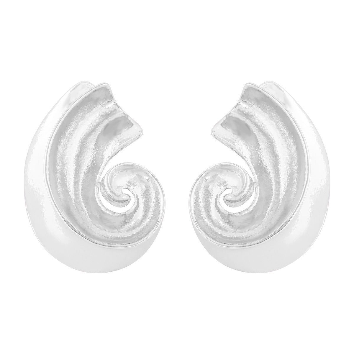 Twisted Electroplated Alloy Earrings