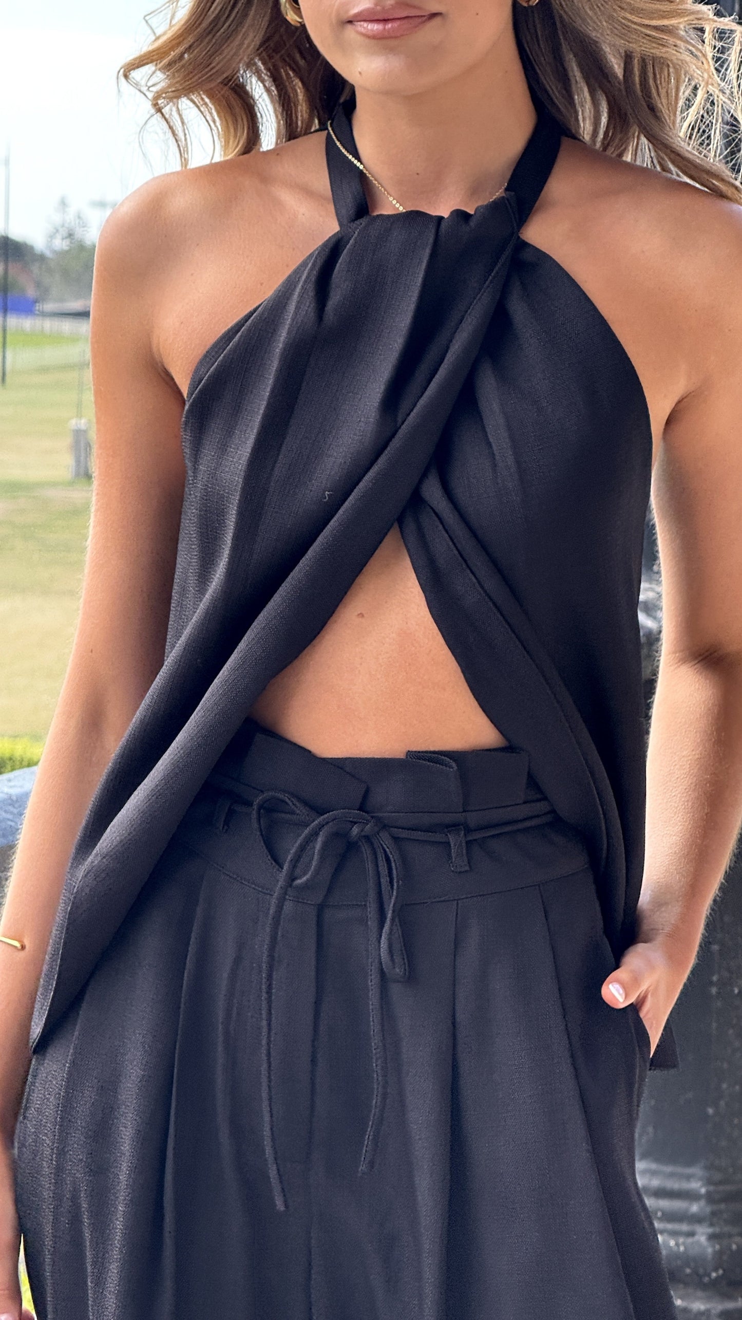 Melinda Halter Top - Black