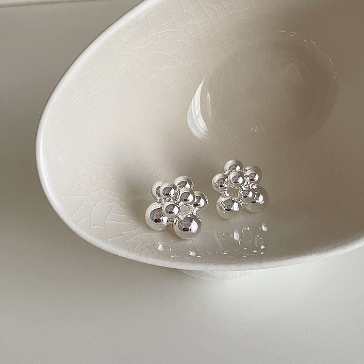 Grape Hollow Beads Stud Earrings