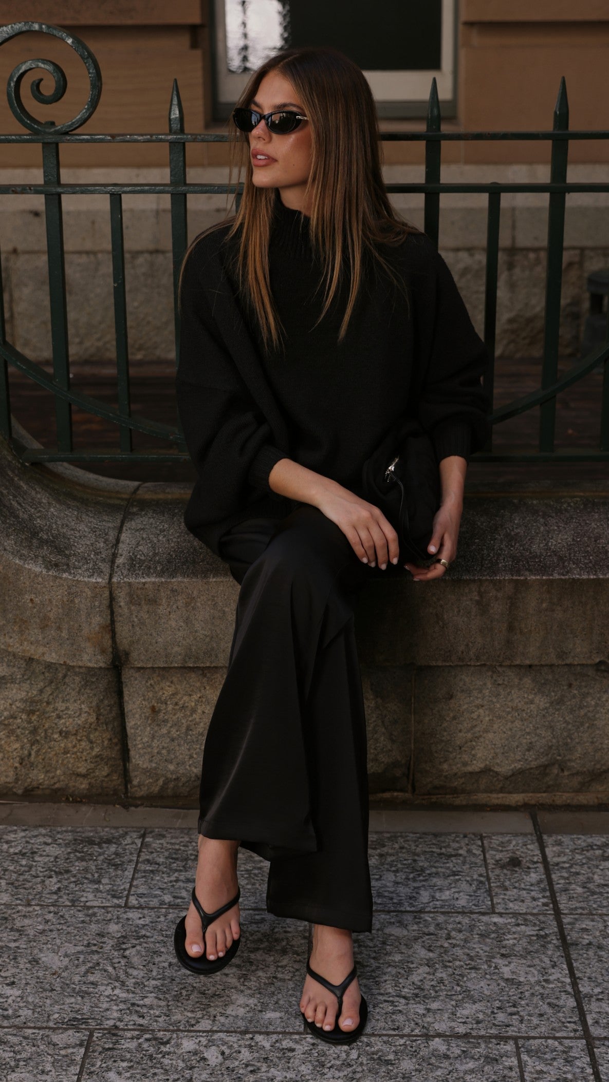 Harita Knitted Sweater - Black