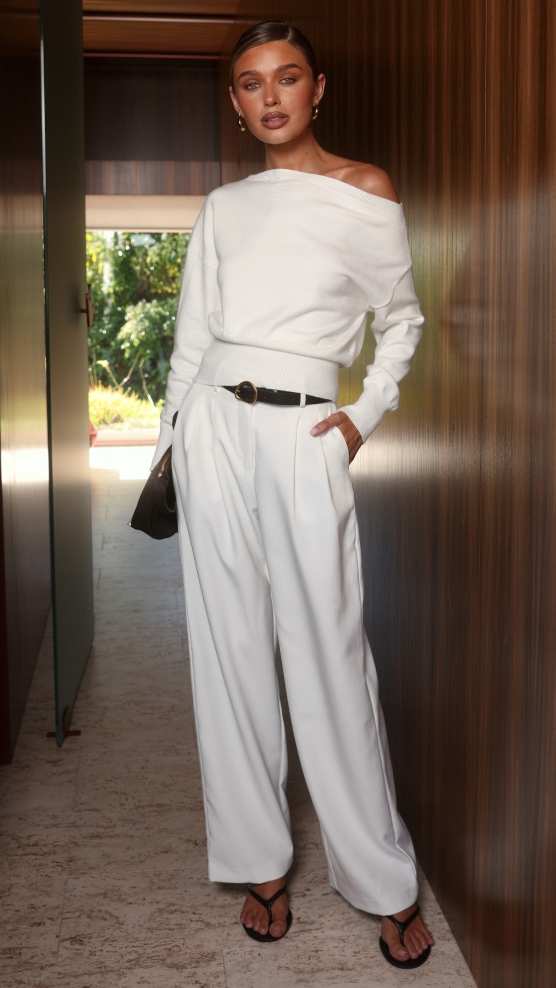 Talia Off Shoulder Top - White