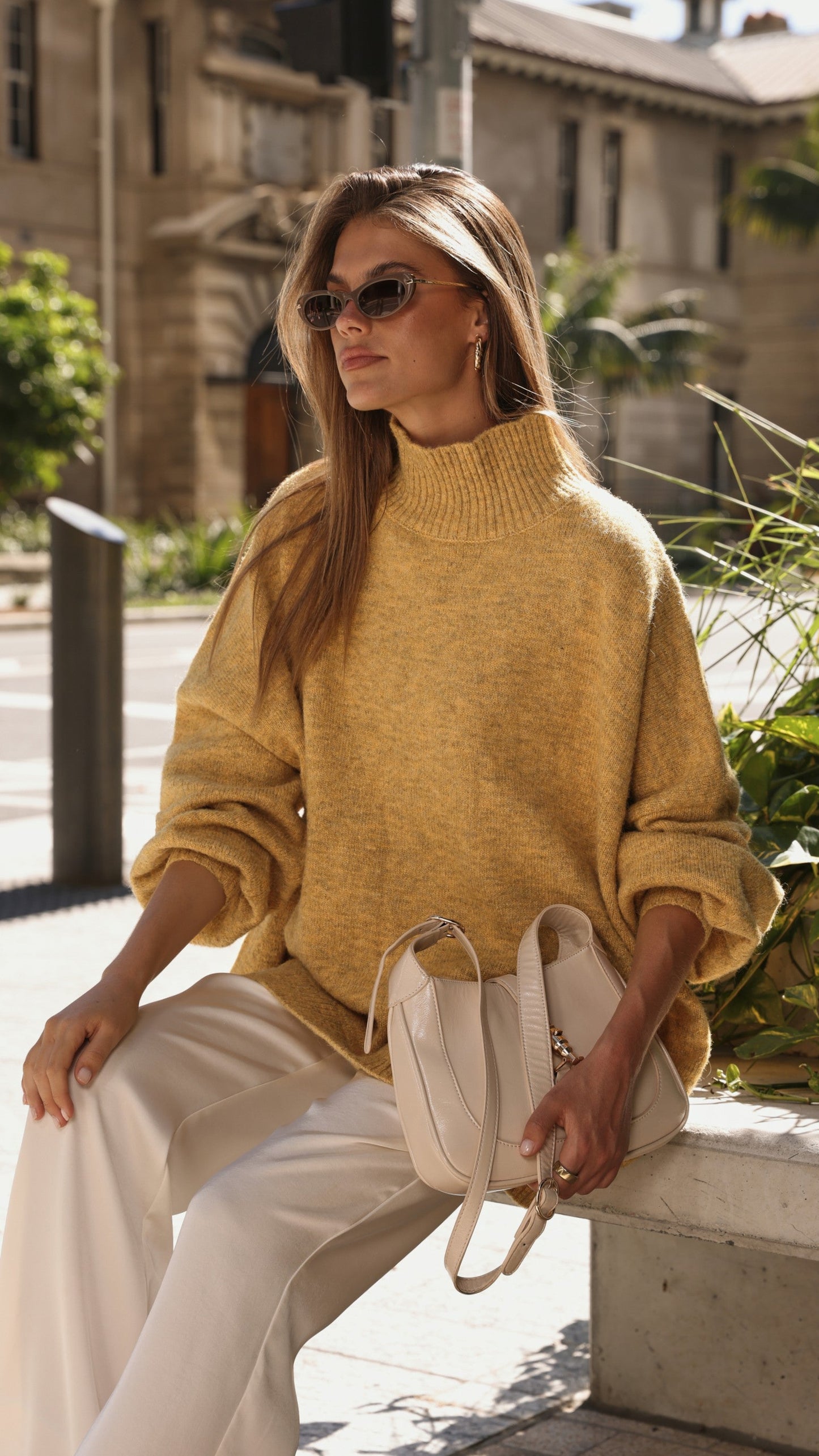 Harita Knitted Sweater - Mustard