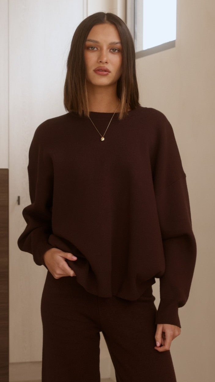 Celeste Sweater - Chocolate
