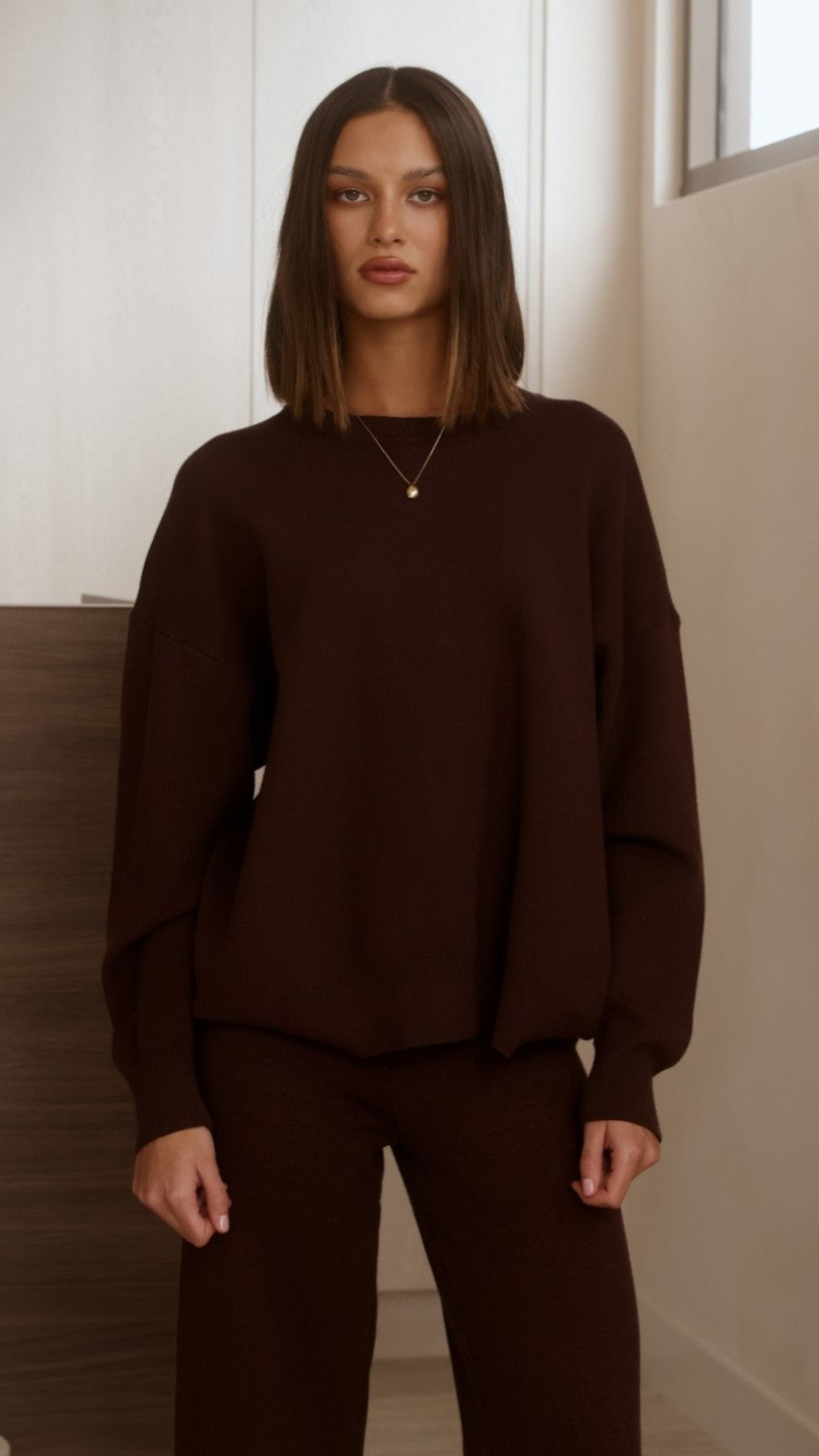 Celeste Sweater - Chocolate