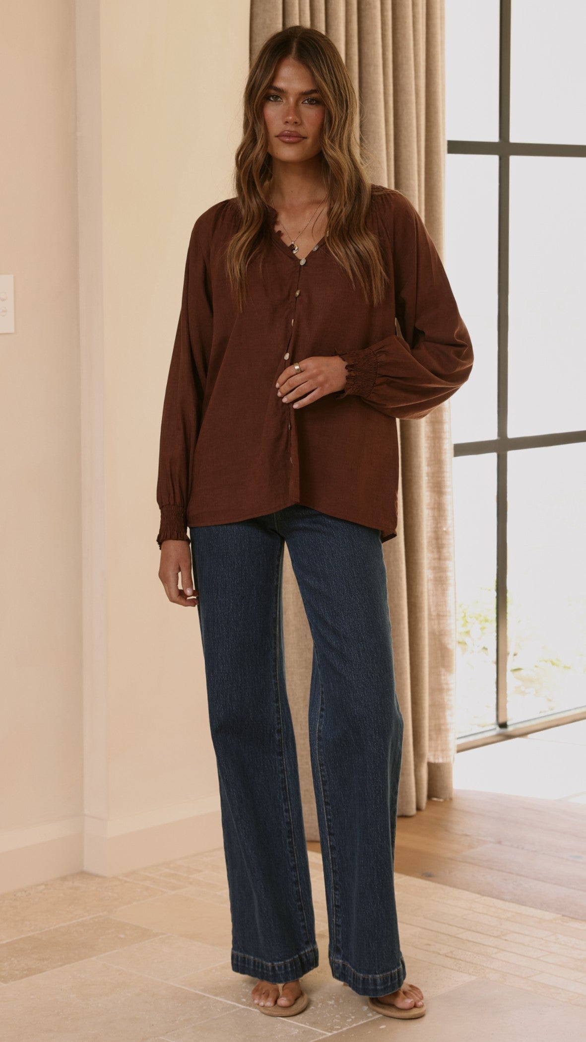 Solana Top - Brown