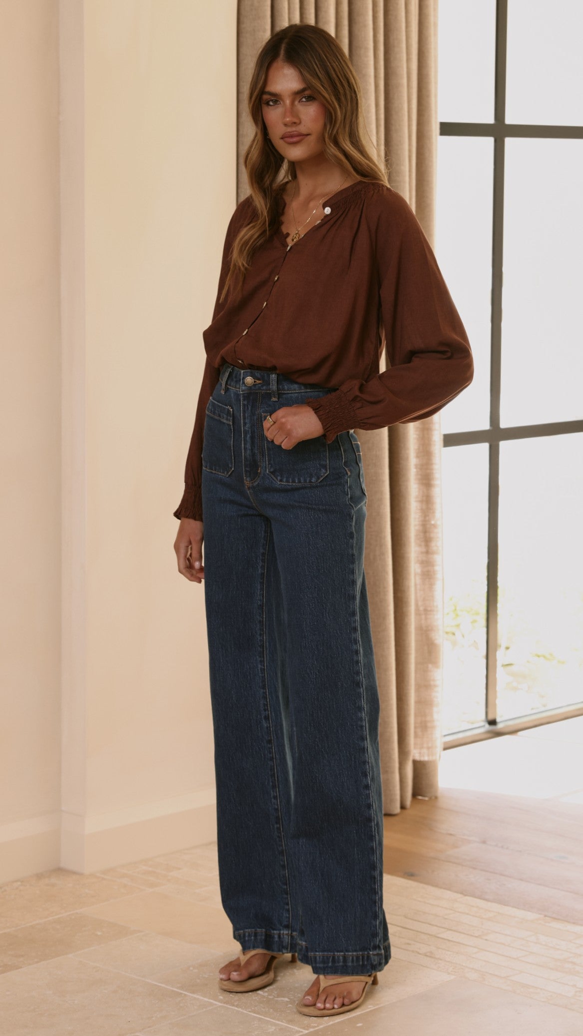 Solana Top - Brown