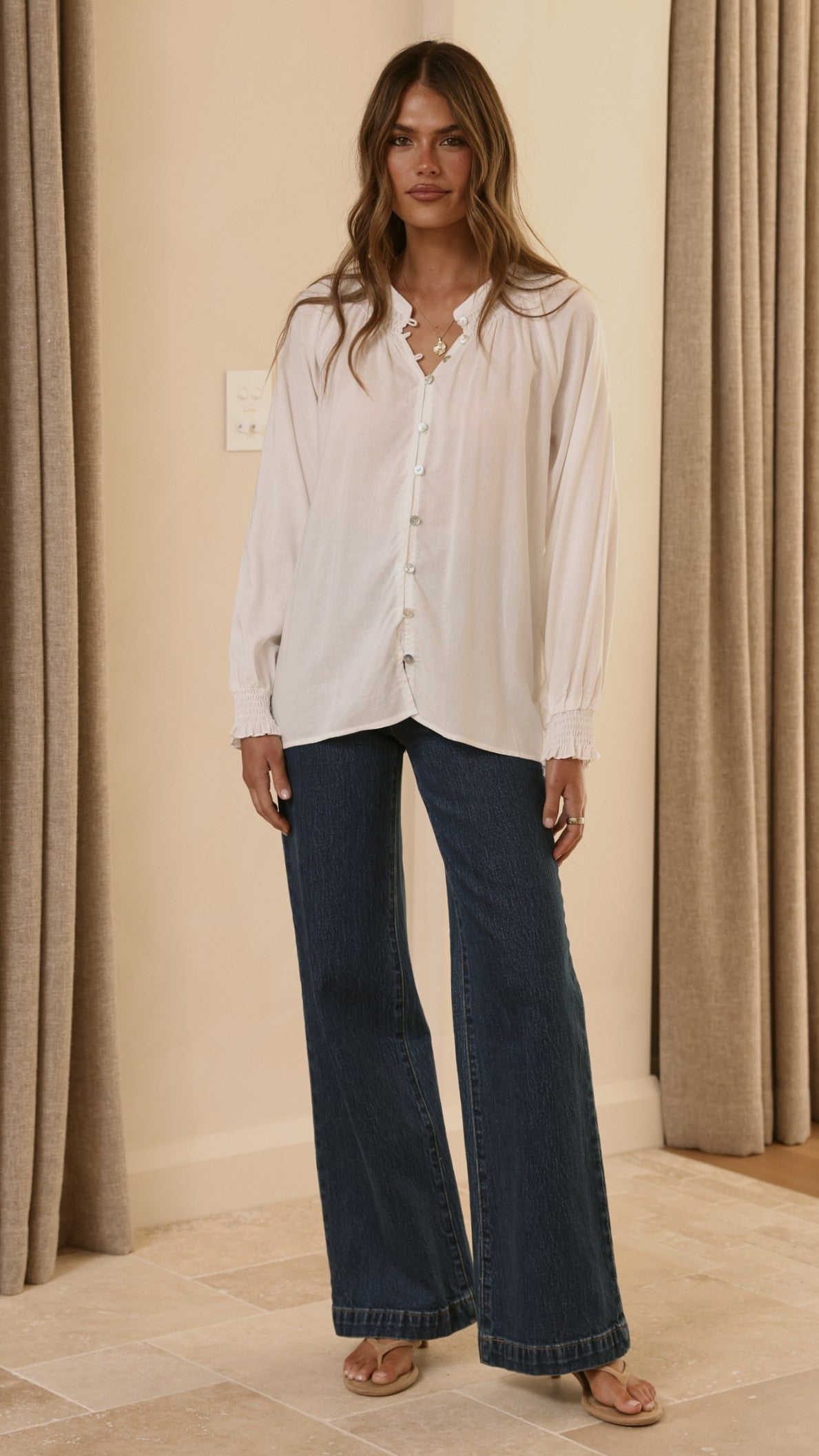 Solana Top - White