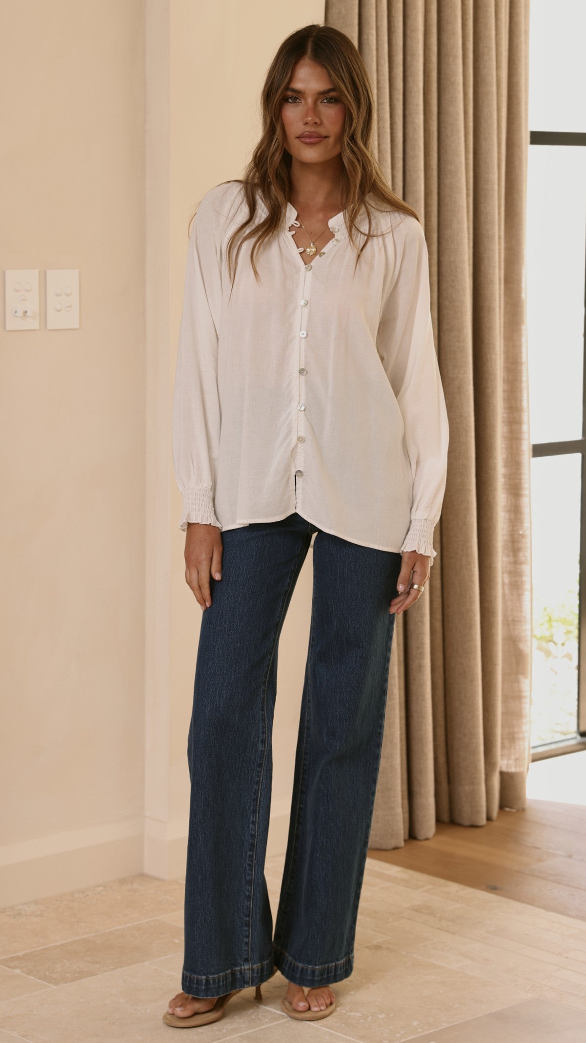 Solana Top - White