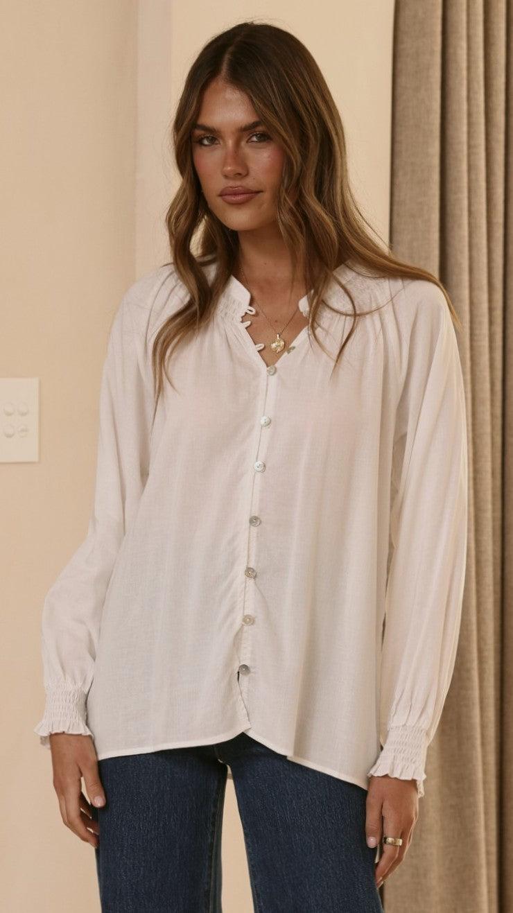Solana Top - White