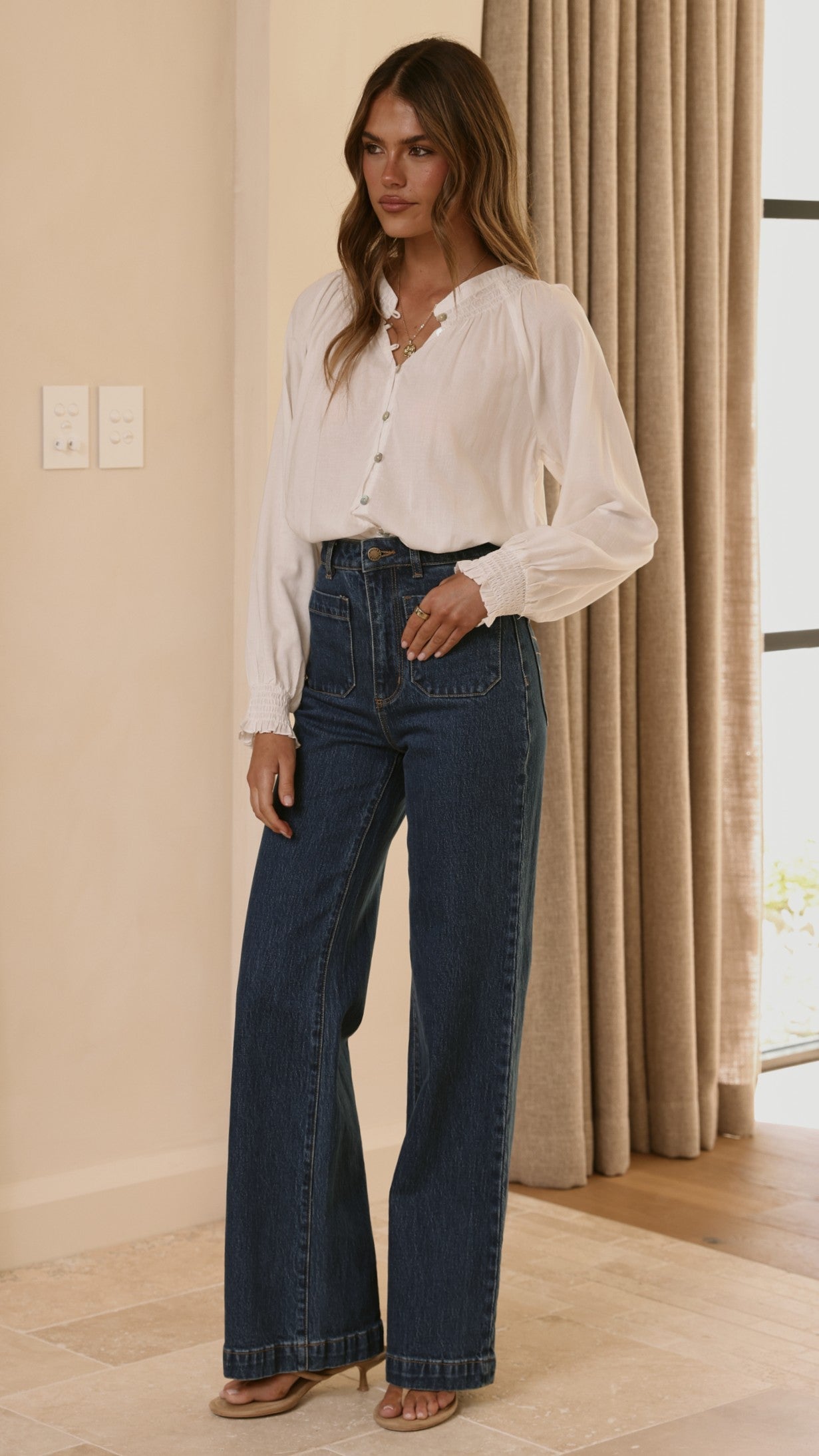 Solana Top - White