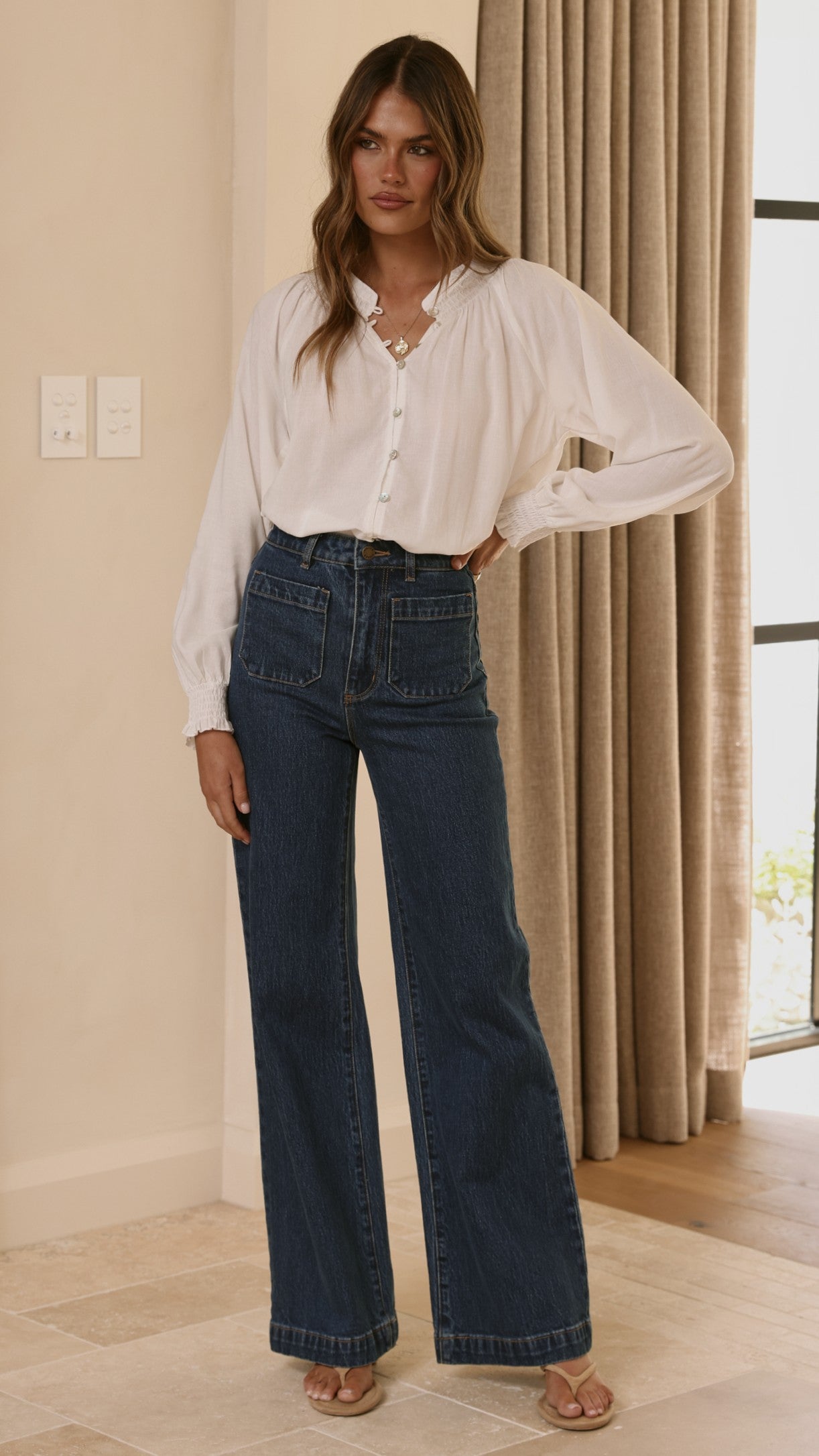 Solana Top - White