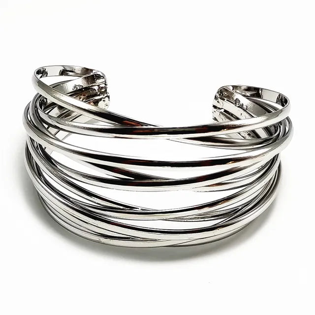 Stacked Thin Cuff Bracelet