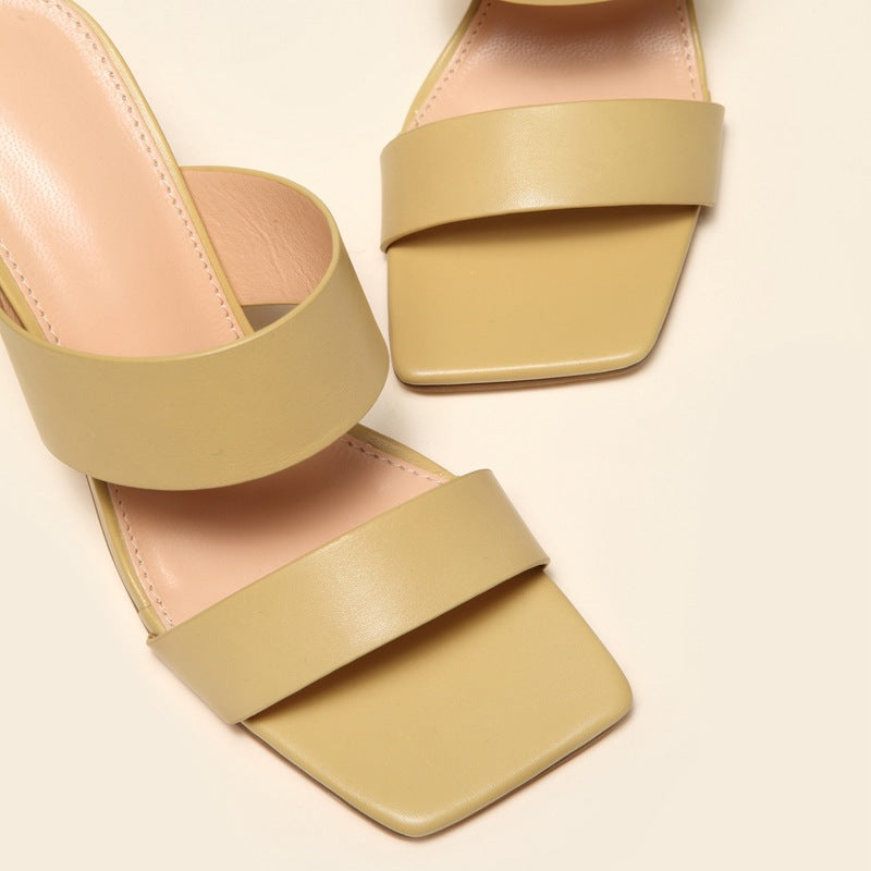 Metallic Bubble Heels Sandals
