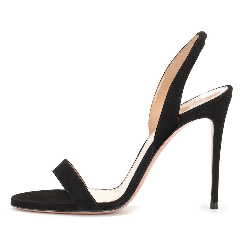 Open Toe Stiletto Heels Sandals