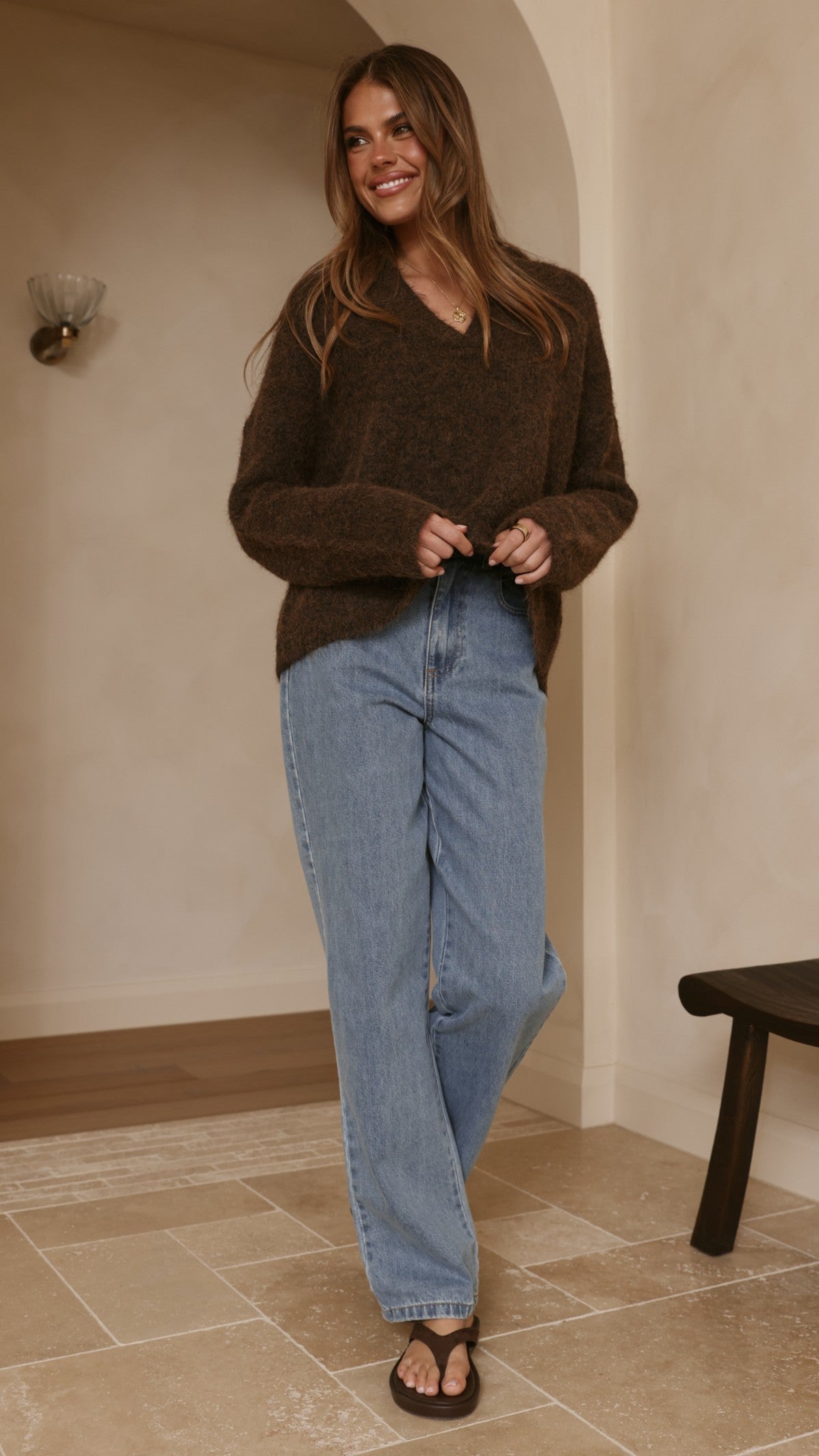 Kouvr Knit Sweater - Brown