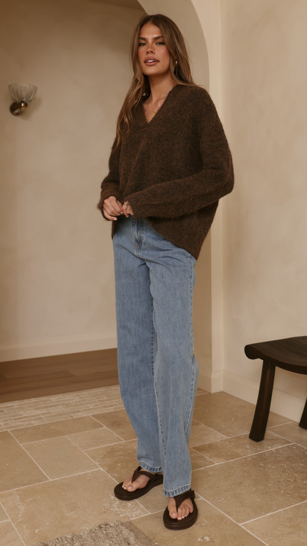 Kouvr Knit Sweater - Brown