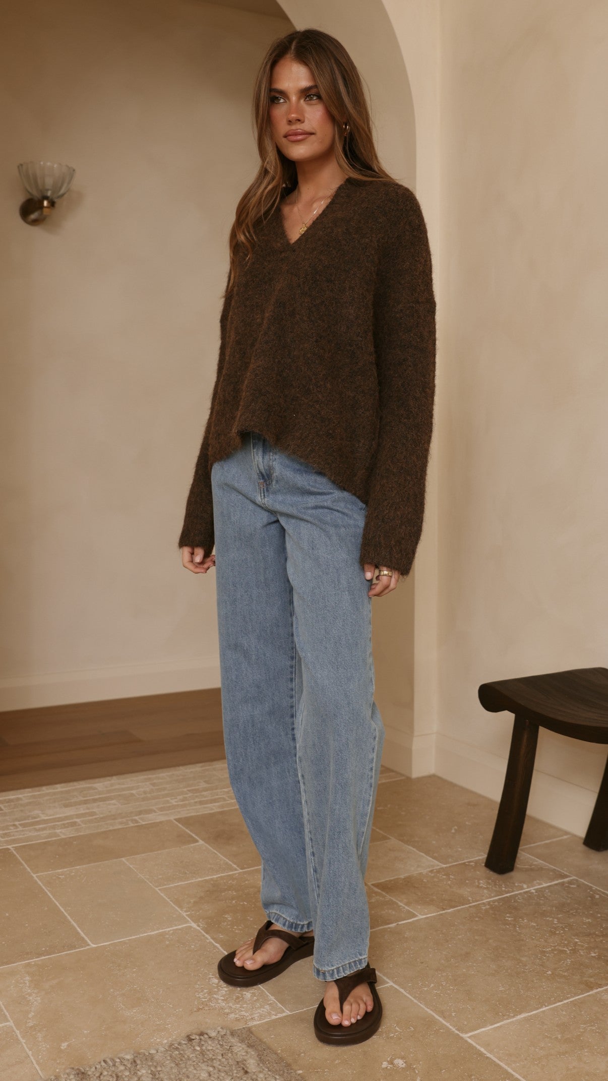 Kouvr Knit Sweater - Brown