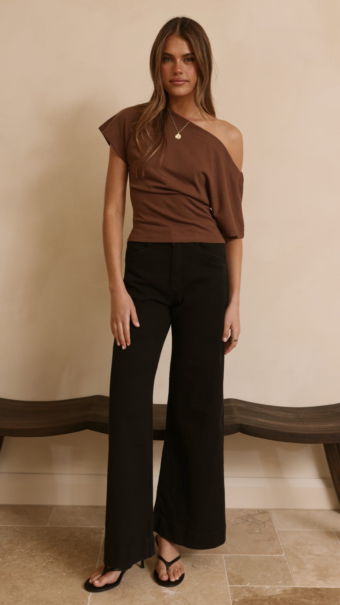 Zandra Wide Leg Jeans - Black