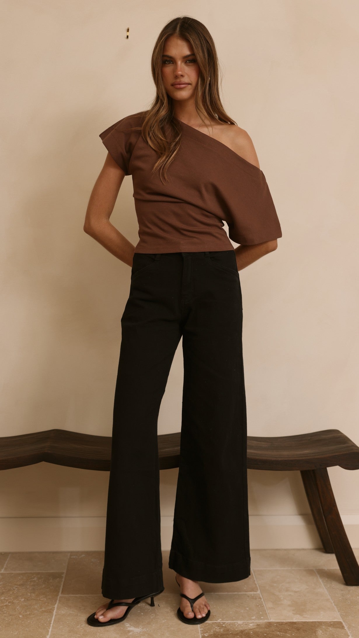 Zandra Wide Leg Jeans - Black
