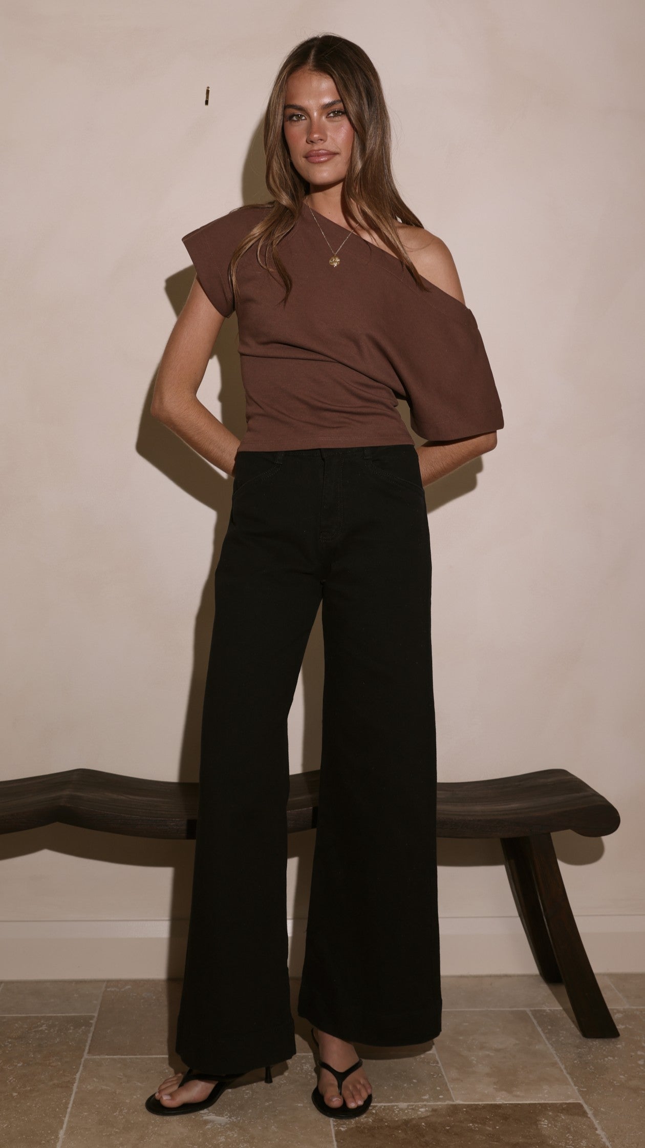 Zandra Wide Leg Jeans - Black