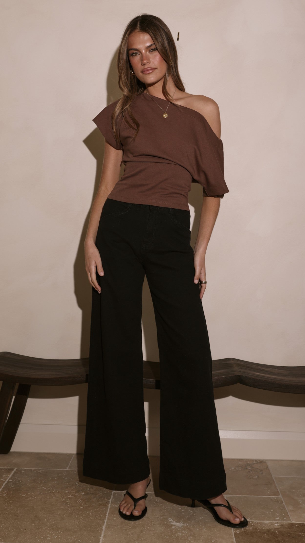 Zandra Wide Leg Jeans - Black