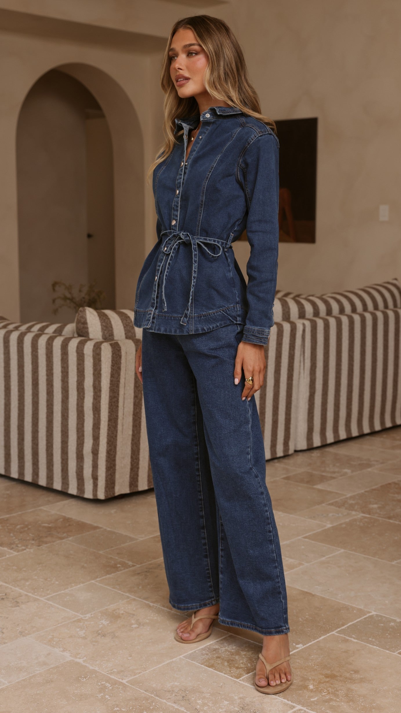Selene Denim Jacket - Dark Denim