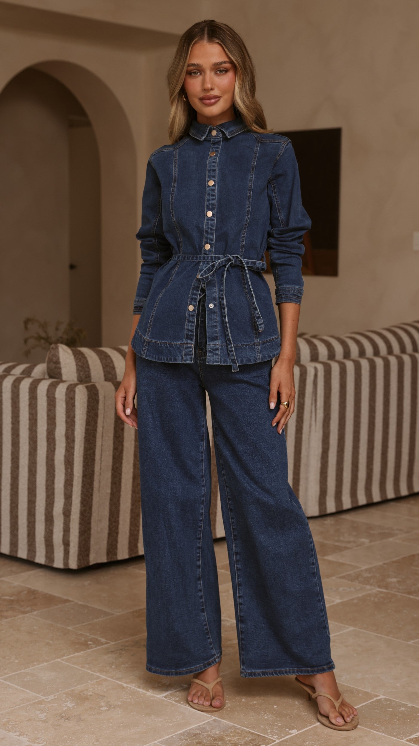 Selene Denim Jacket - Dark Denim