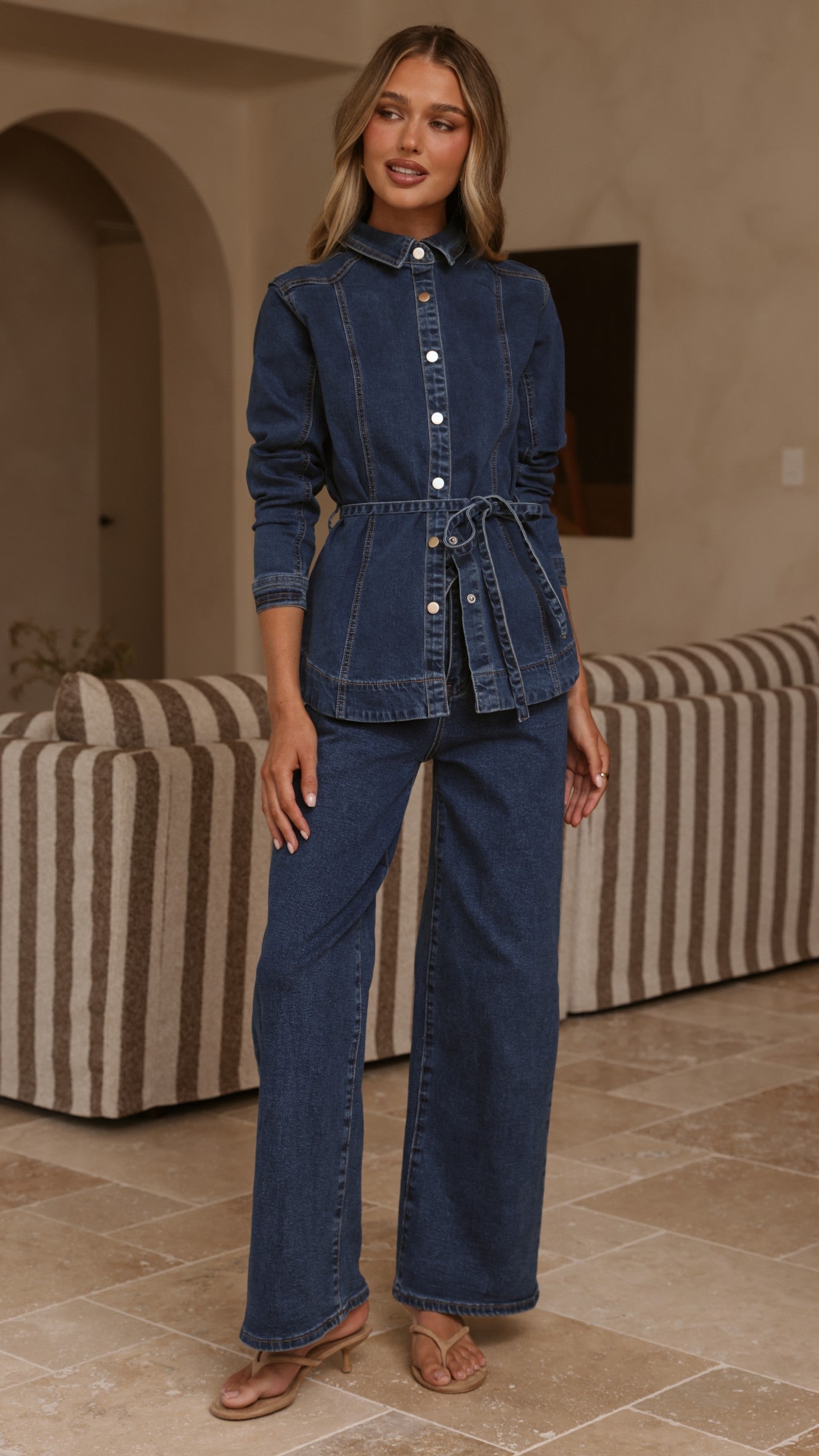 Selene Denim Jacket - Dark Denim