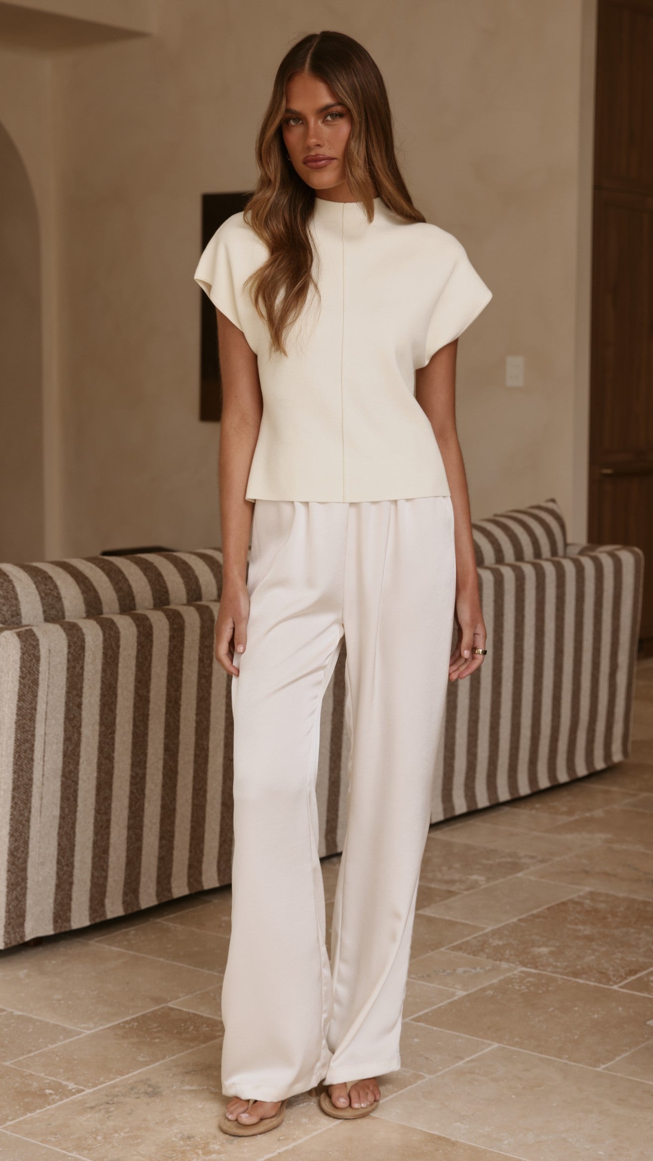 Shiloh Knit Top - Cream