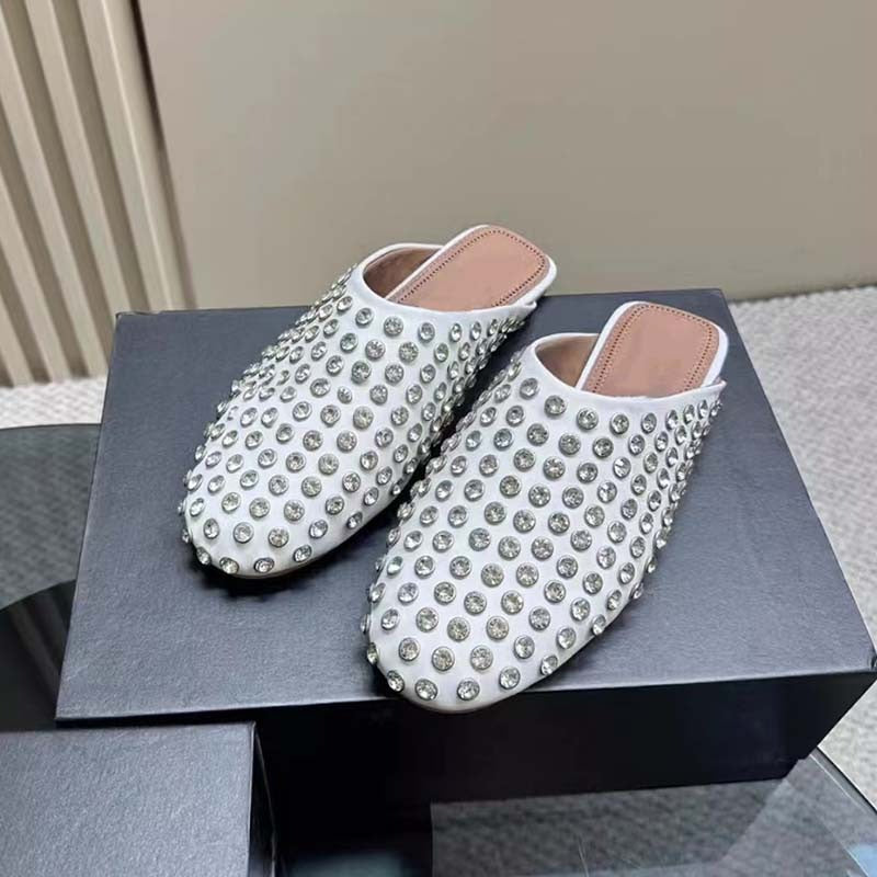 Casual Rhinestone Rivet Wrapped Head Sandals