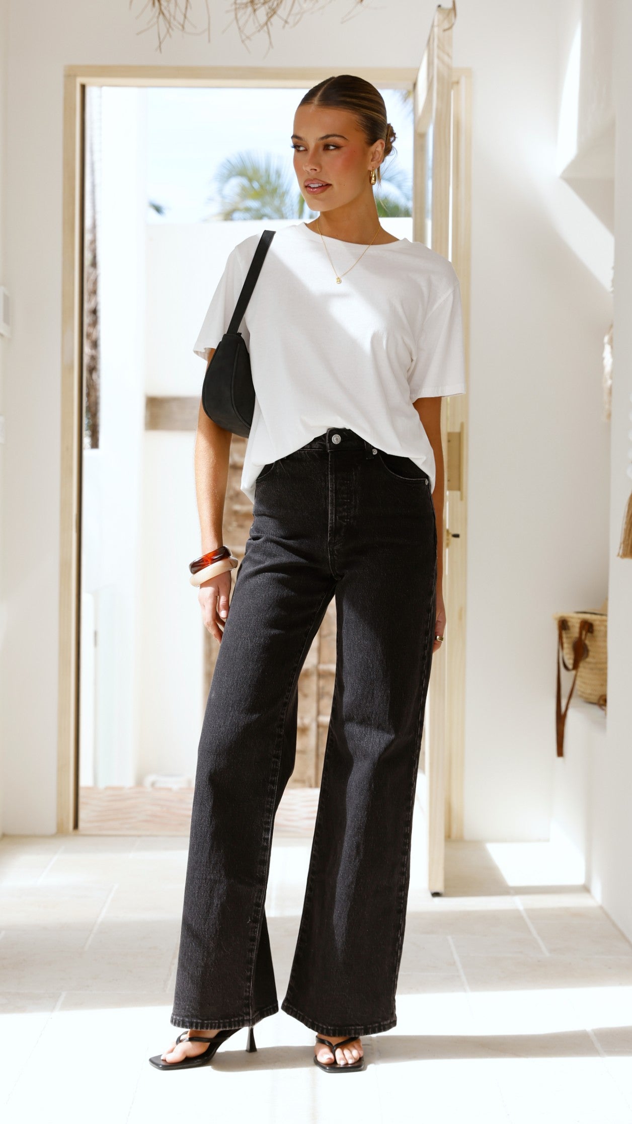 Rollas Sailor Scoop Long Jean - Black Sand