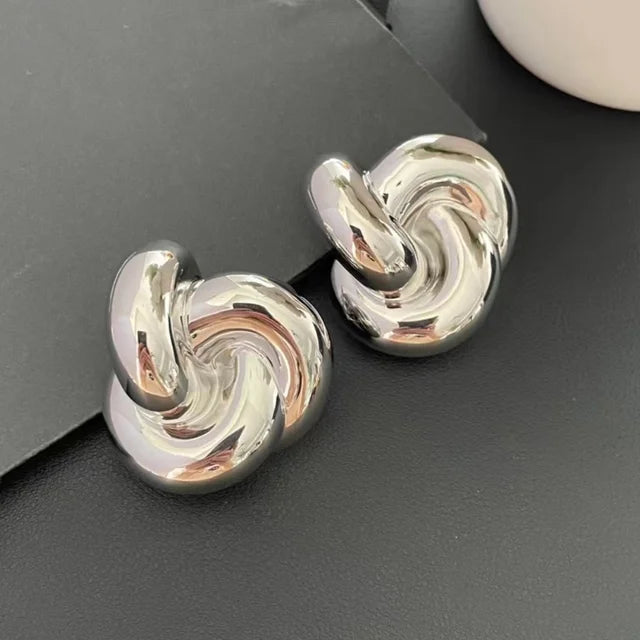 Vintage Knot Clip On Earrings