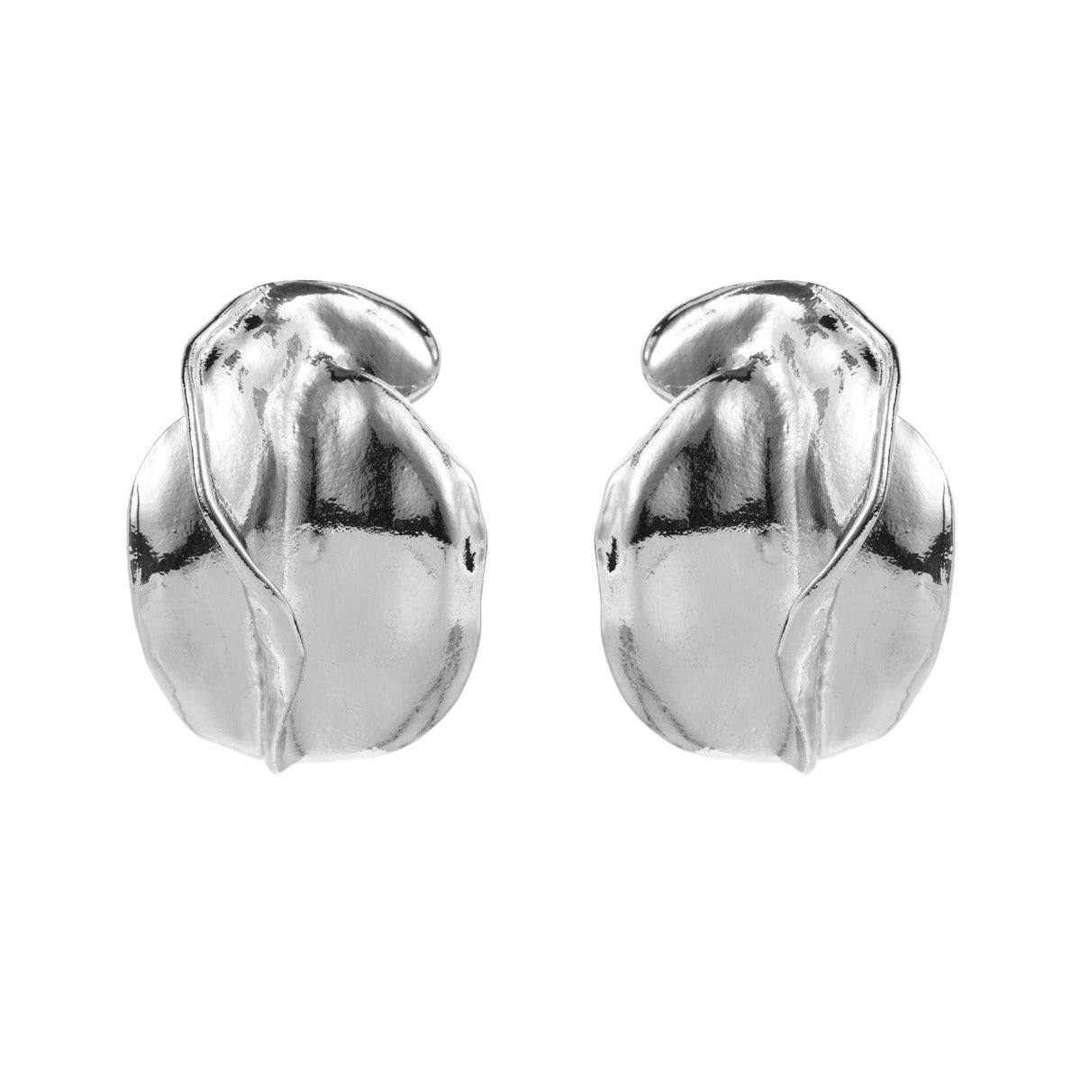 Geometric Irregular Flower Bud Earrings