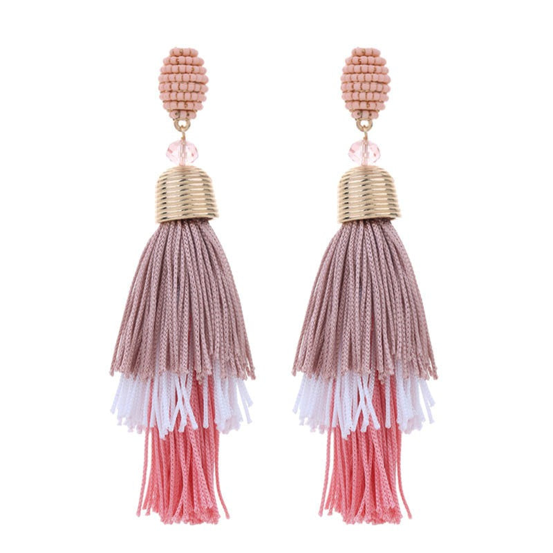 Pre Order:  Bohemian Long Tassel Earrings