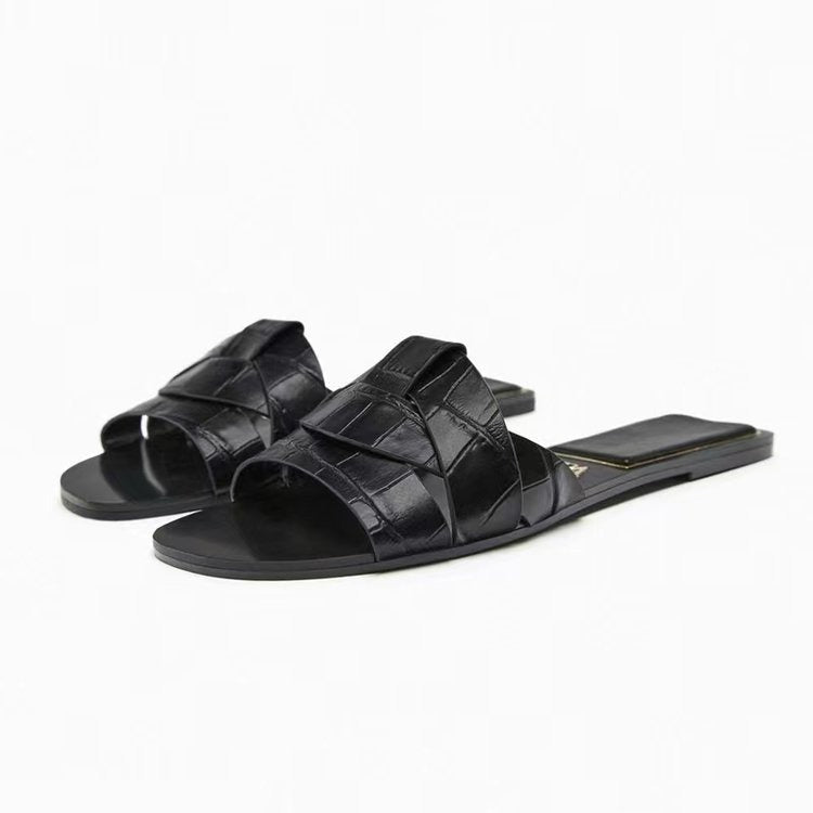 Casual Cross Band Flat Sandals