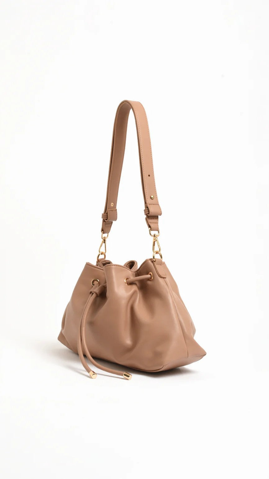 Scout Gathered Handbag - Mocha