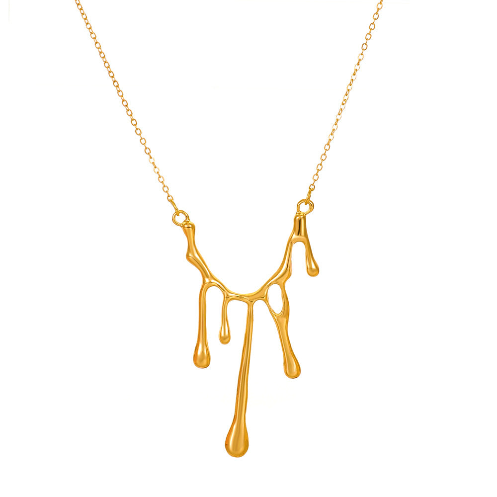 Dripping Lava Pendant Necklace