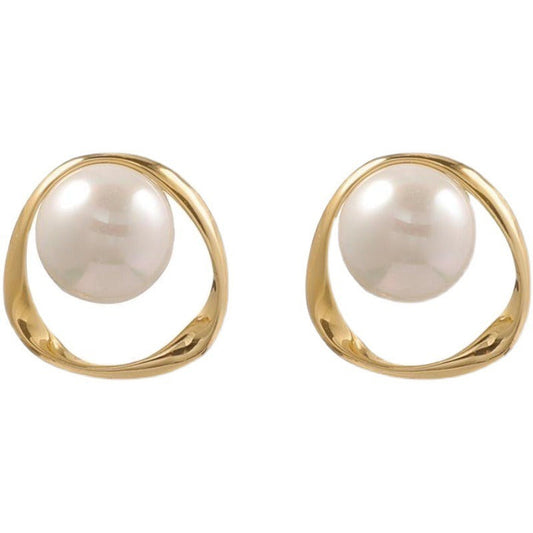 Oval Twisted Loop Earrings