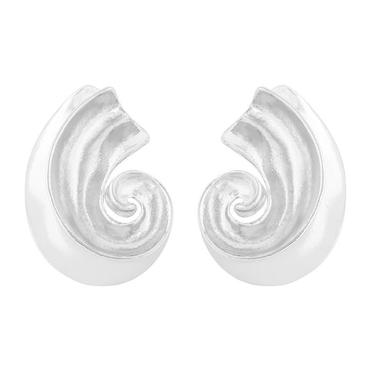 Twisted Electroplated Alloy Earrings