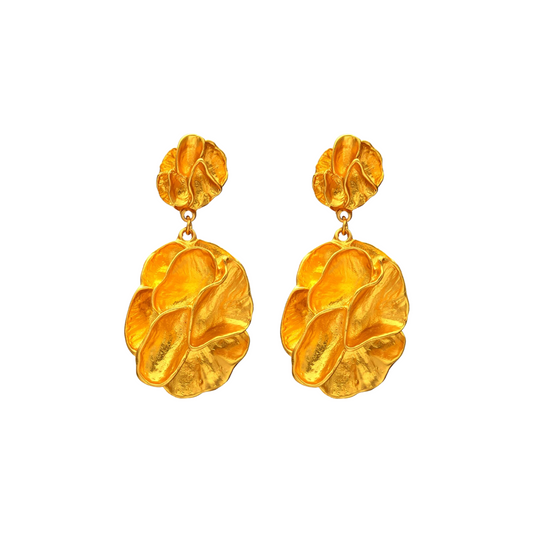 Petal Clusters Dangling Earrings