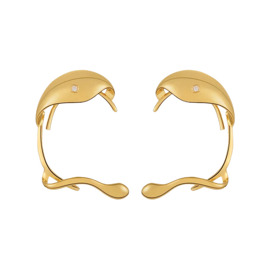 Snake Copper Ear Cuffs Earrings