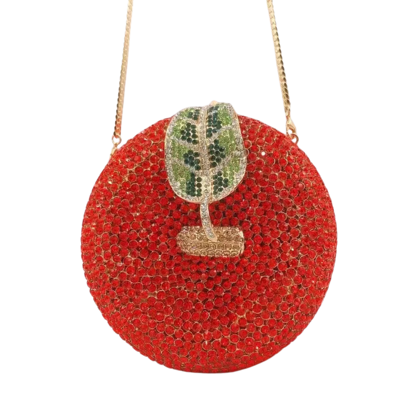 3D Apple Rhinestone Handbag